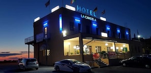 Front of property – evening/night