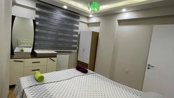 Desk, iron/ironing board, free WiFi, bed sheets