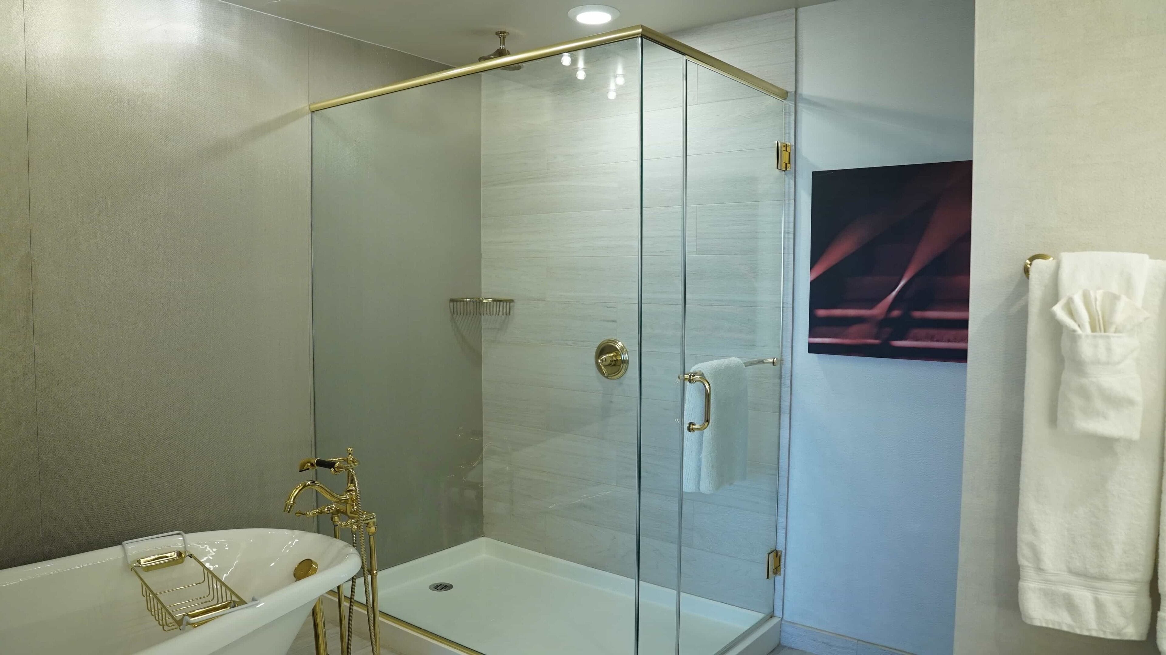 free toiletries, hair dryer, towels