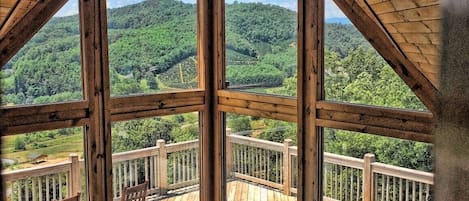 Una Smart TV, una chimenea, un reproductor de DVD, libros