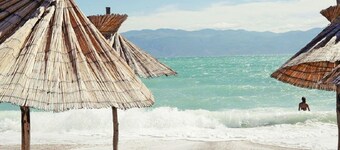 Charming Family Apartment, Baska view, 150m from the sandy beach