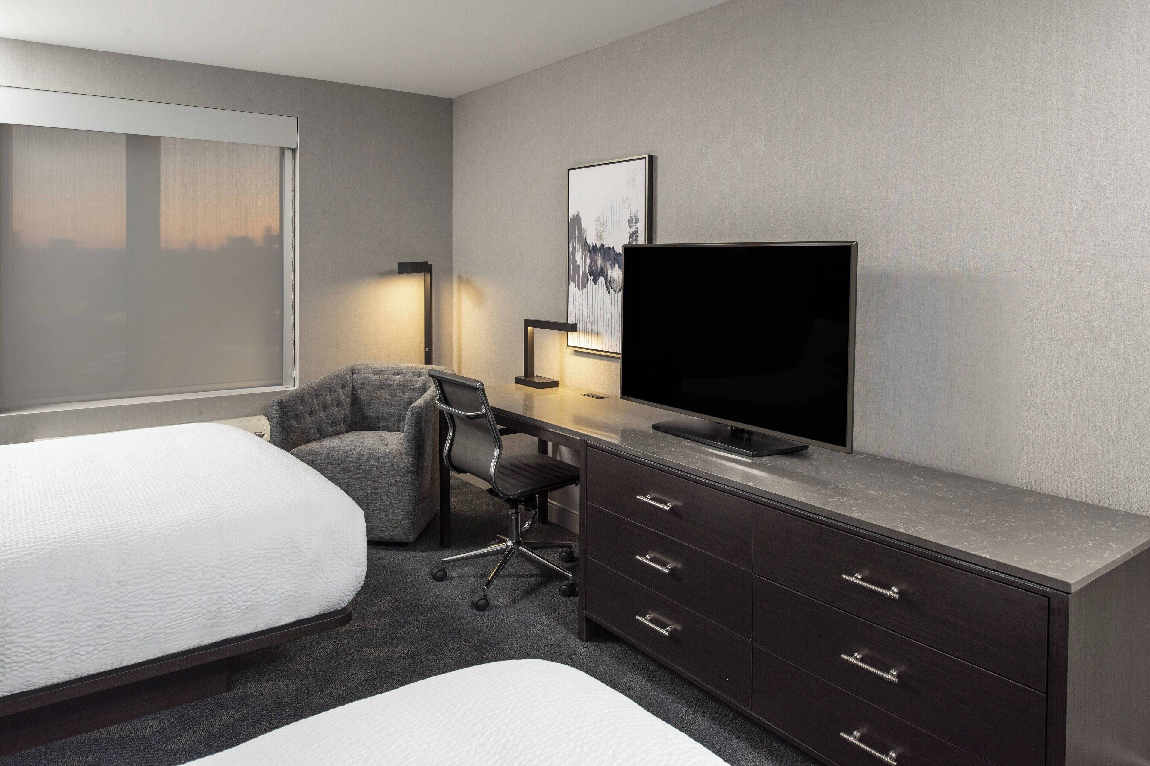 room, 2 queen beds, non smoking | 1 bedroom, desk, laptop workspace, iron/ironing board