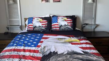 Premium bedding, individually decorated, individually furnished