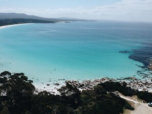 Aerial view - Beach Side Bay Of Fires (Binalong Bay)
