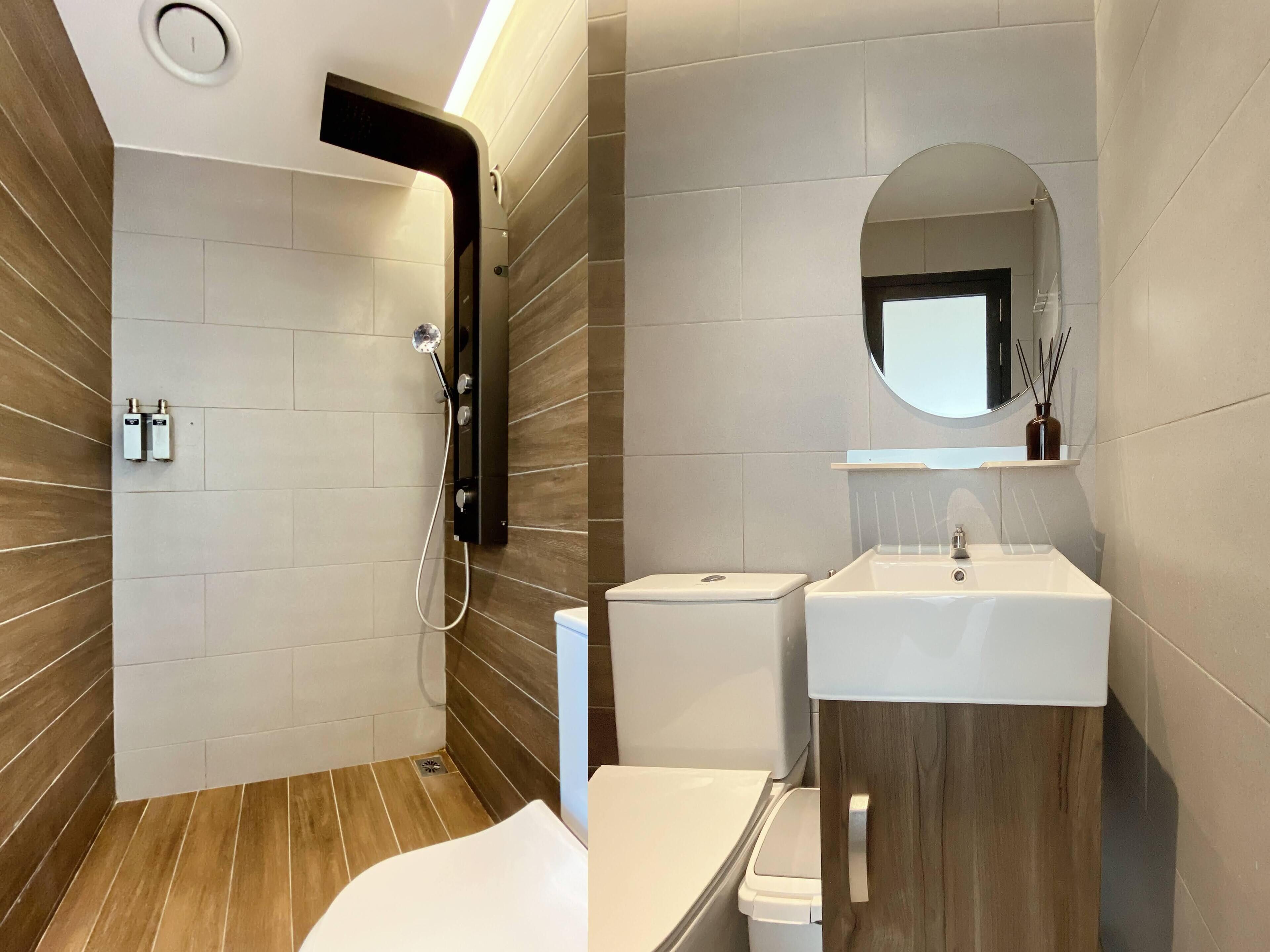 the botanist room | bathroom | free toiletries, hair dryer, slippers, towels