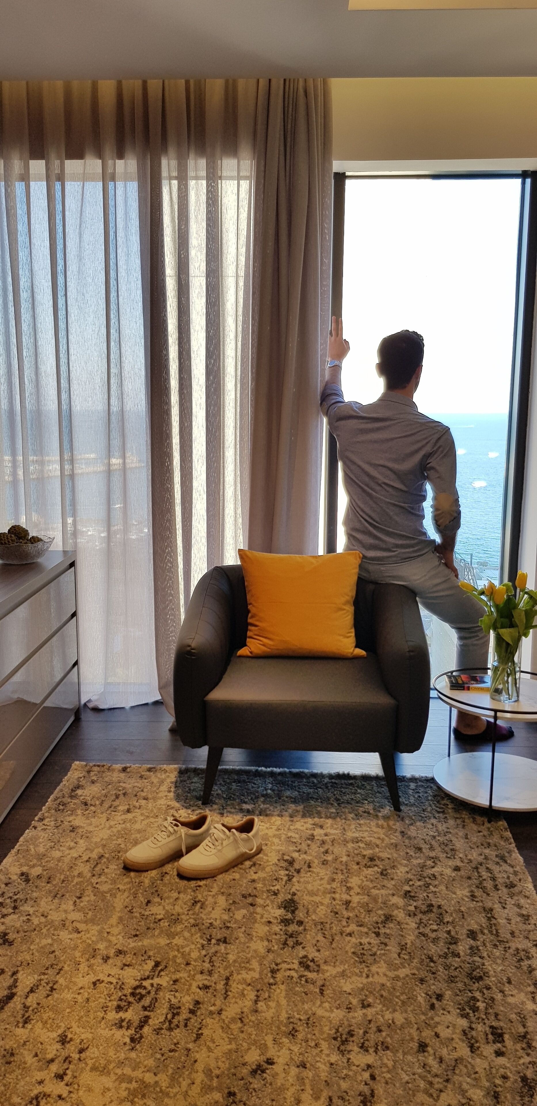 Superior Room with Sea View | Minibar, brankas, meja kerja, dan ruang kerja ramah laptop