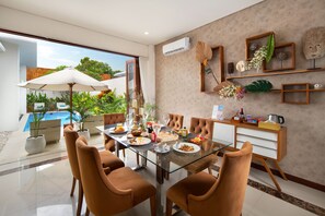 Family Villa, 2 Bedrooms, Non Smoking, Private Pool | Living area | 49-inch Smart TV with premium TV channels, TV, Netflix - The Luxury Collection, Monaco Blu (Seminyak)