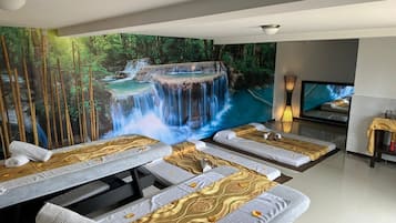 Tyrkisk bad/hammam, hydroterapi, aromaterapi, hot stone-massage