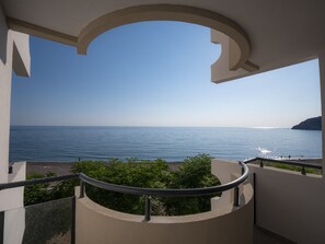 Apartment, Sea View | In-room safe, desk, soundproofing, iron/ironing board