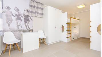 Blackout drapes, soundproofing, iron/ironing board, free WiFi