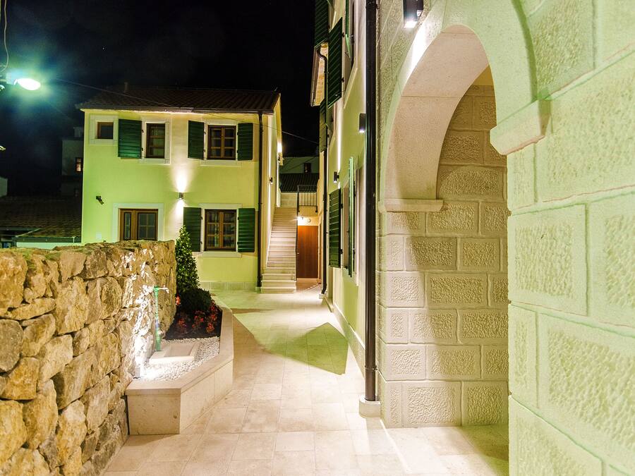 Front of property – evening/night