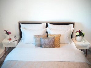 Departamento estándar, vista a la playa | Cunas gratuitas, wifi gratis y ropa de cama