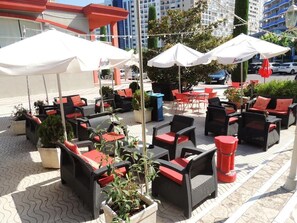 Terrace/patio - On offer Beautiful apartment in Ampuriabrava. 1st line beach, central.  (Empuriabrava)