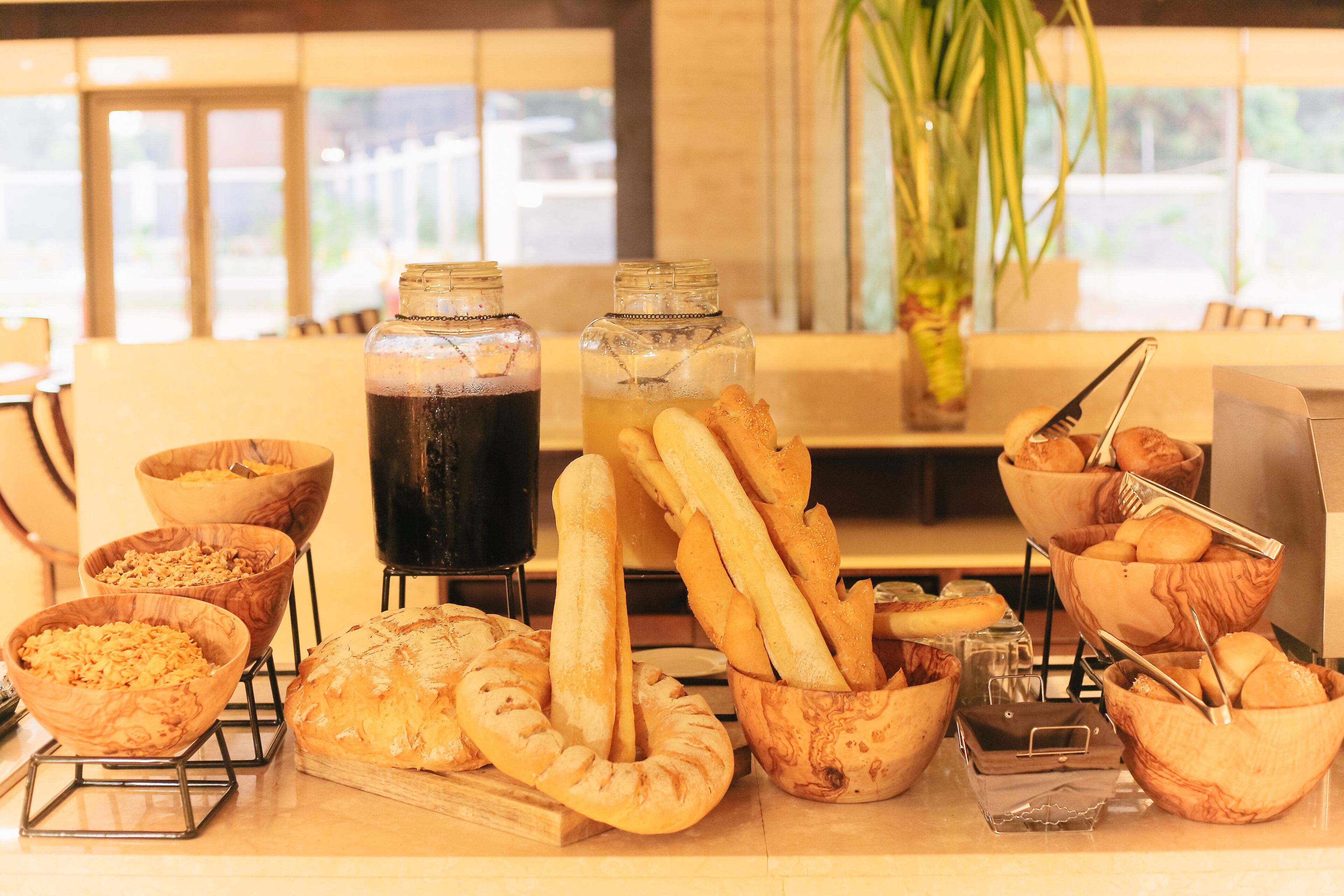 뷔페 아침 식사