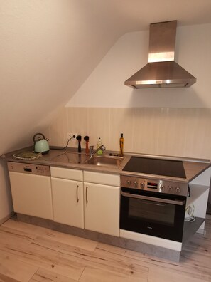 Kühlschrank, Ofen, Herdplatte, Geschirrspüler