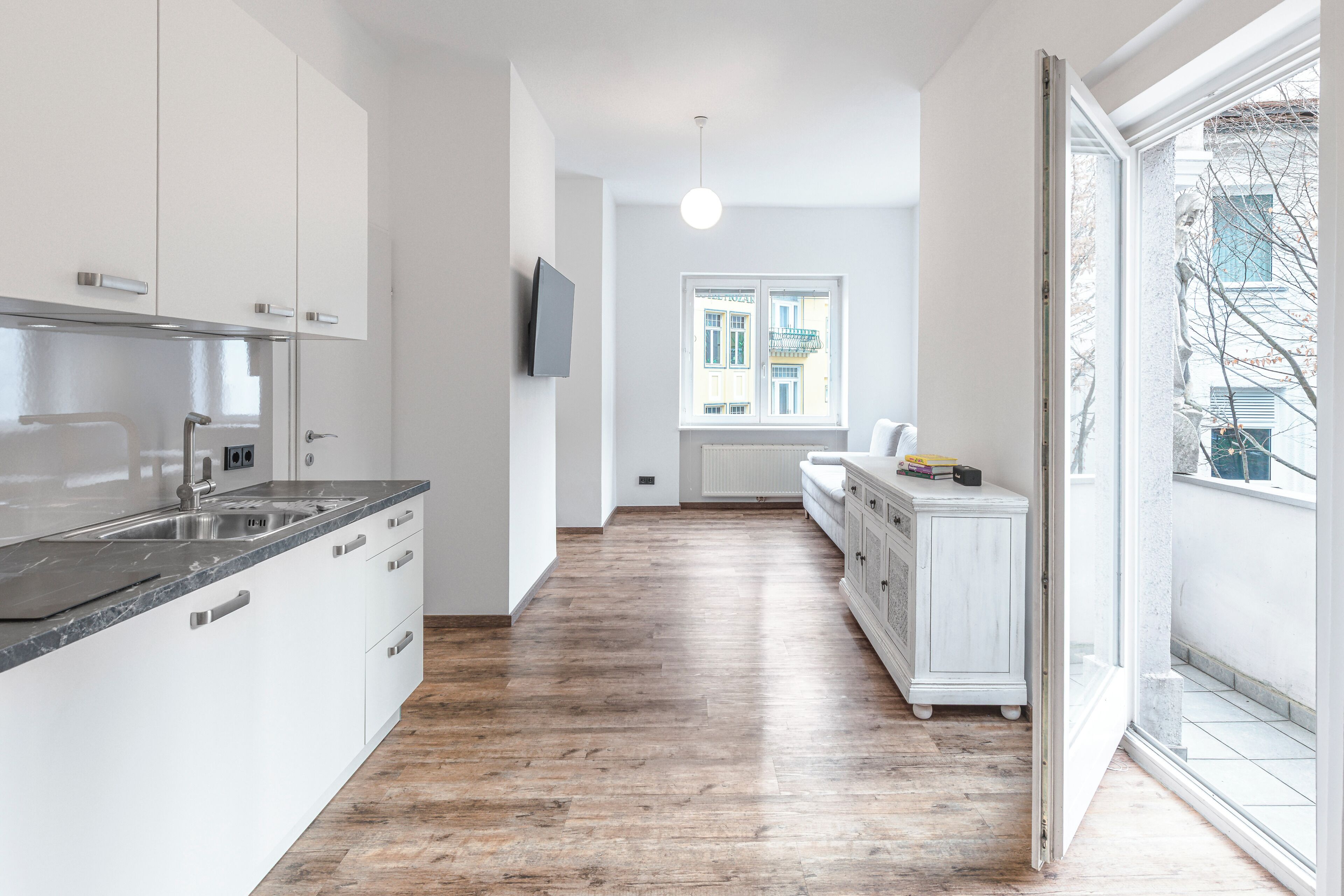 Deluxe-Apartment, 1 Schlafzimmer | Wohnbereich