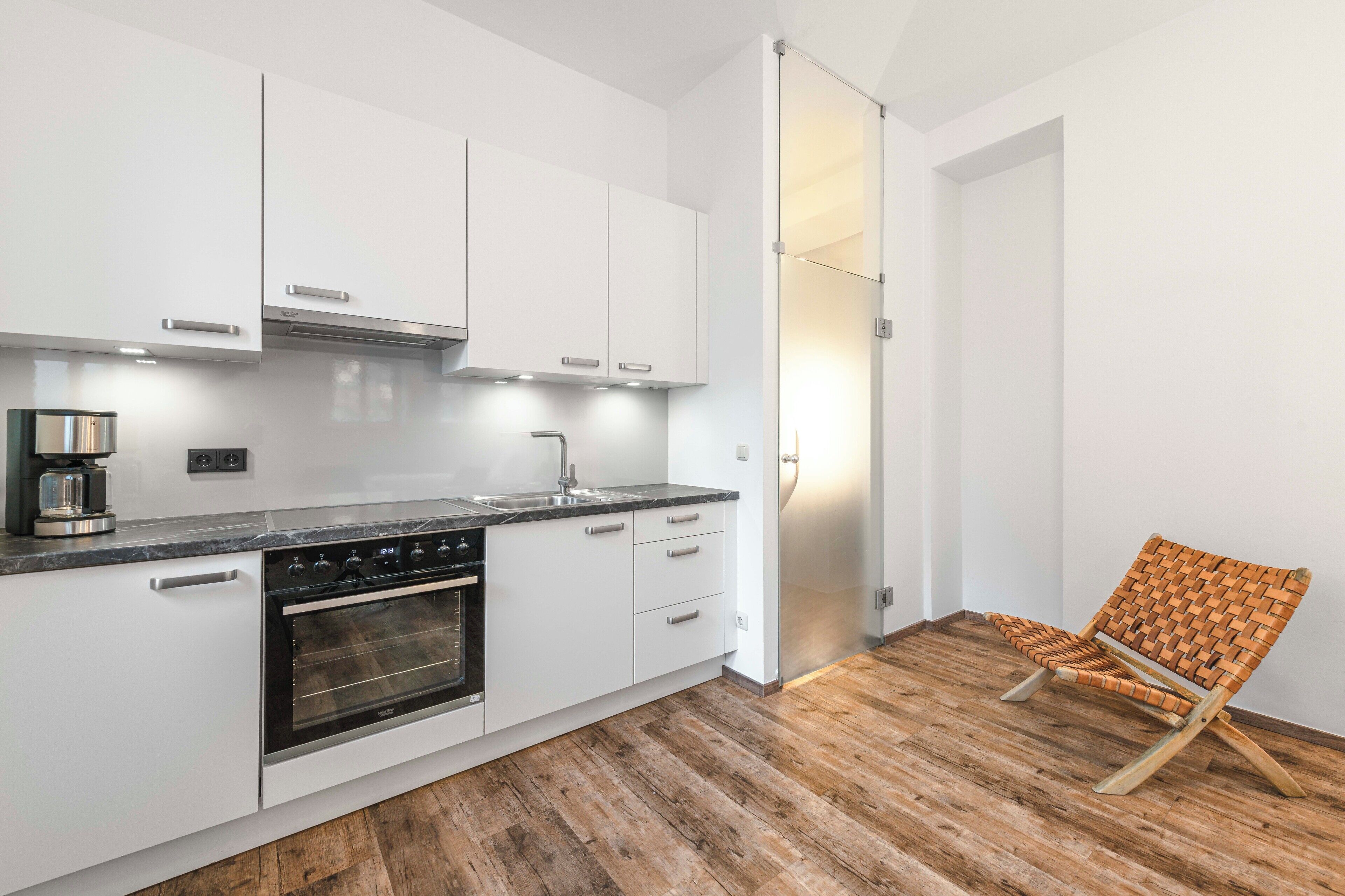 Classic Apartment, 2 Bedrooms | Private kitchen | Fridge, microwave, stovetop, coffee/tea maker