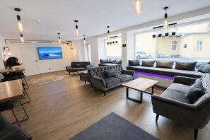 Sittområde i lobbyn