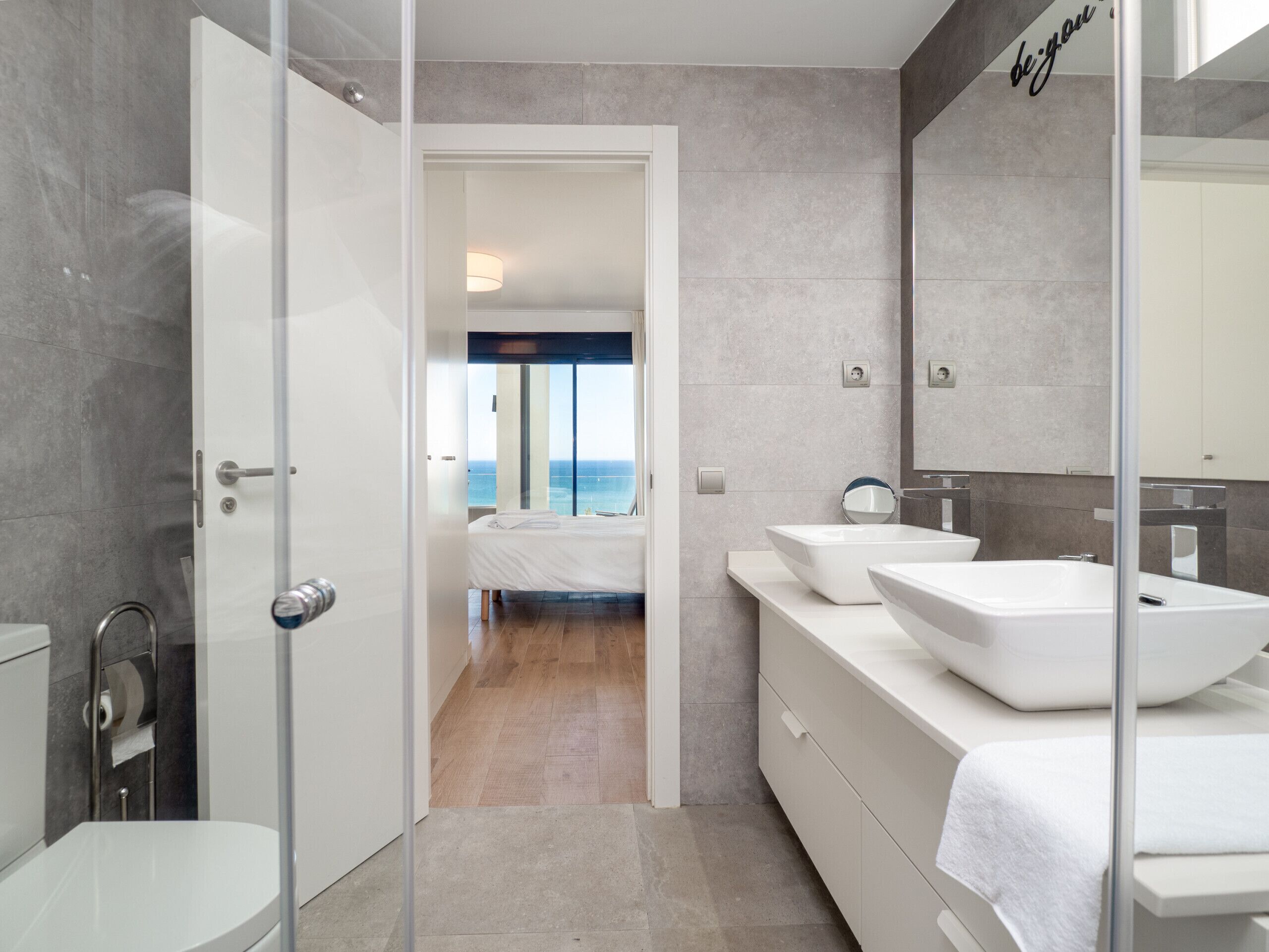 Bathtub, hair dryer, towels