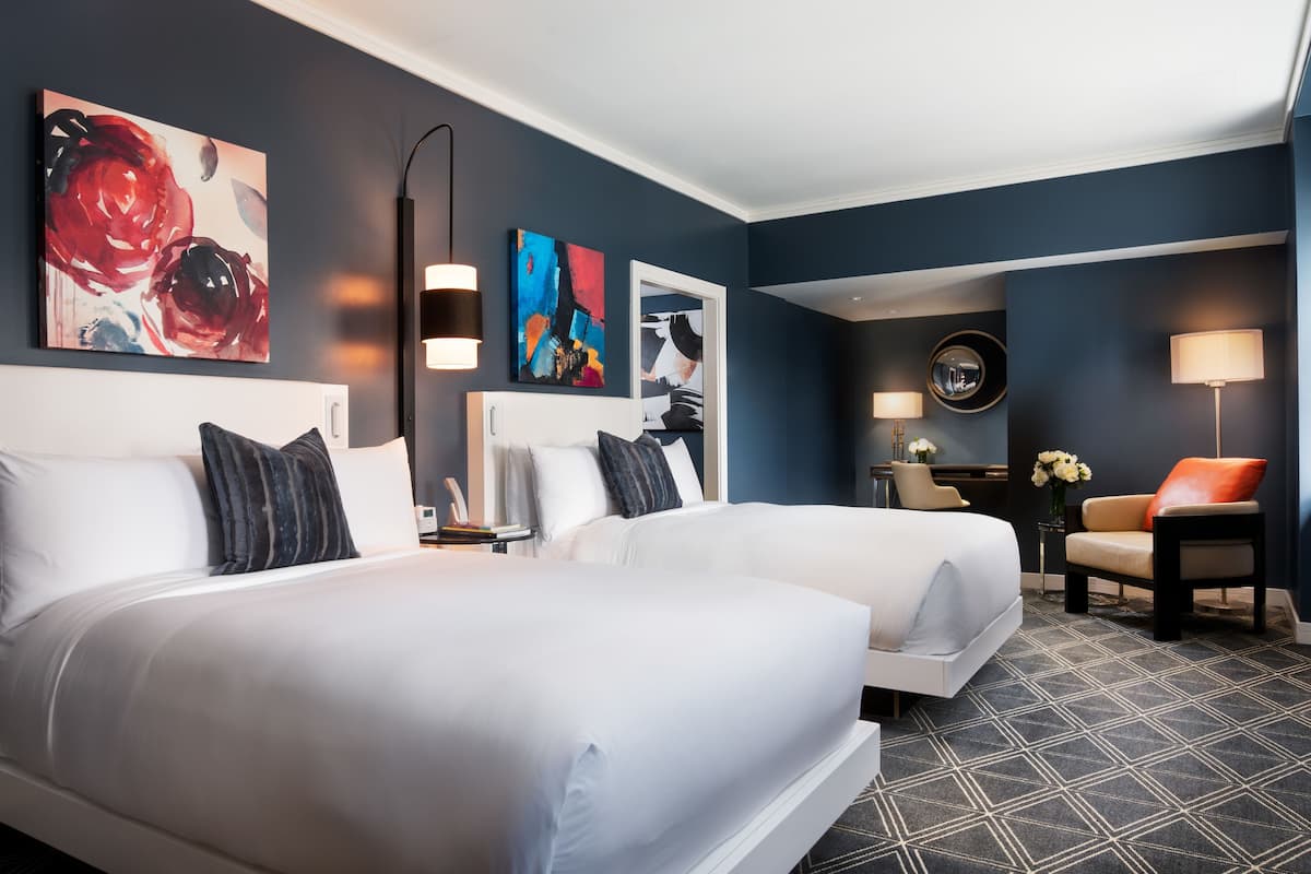 Double Room, 2 Double Beds, Non Smoking