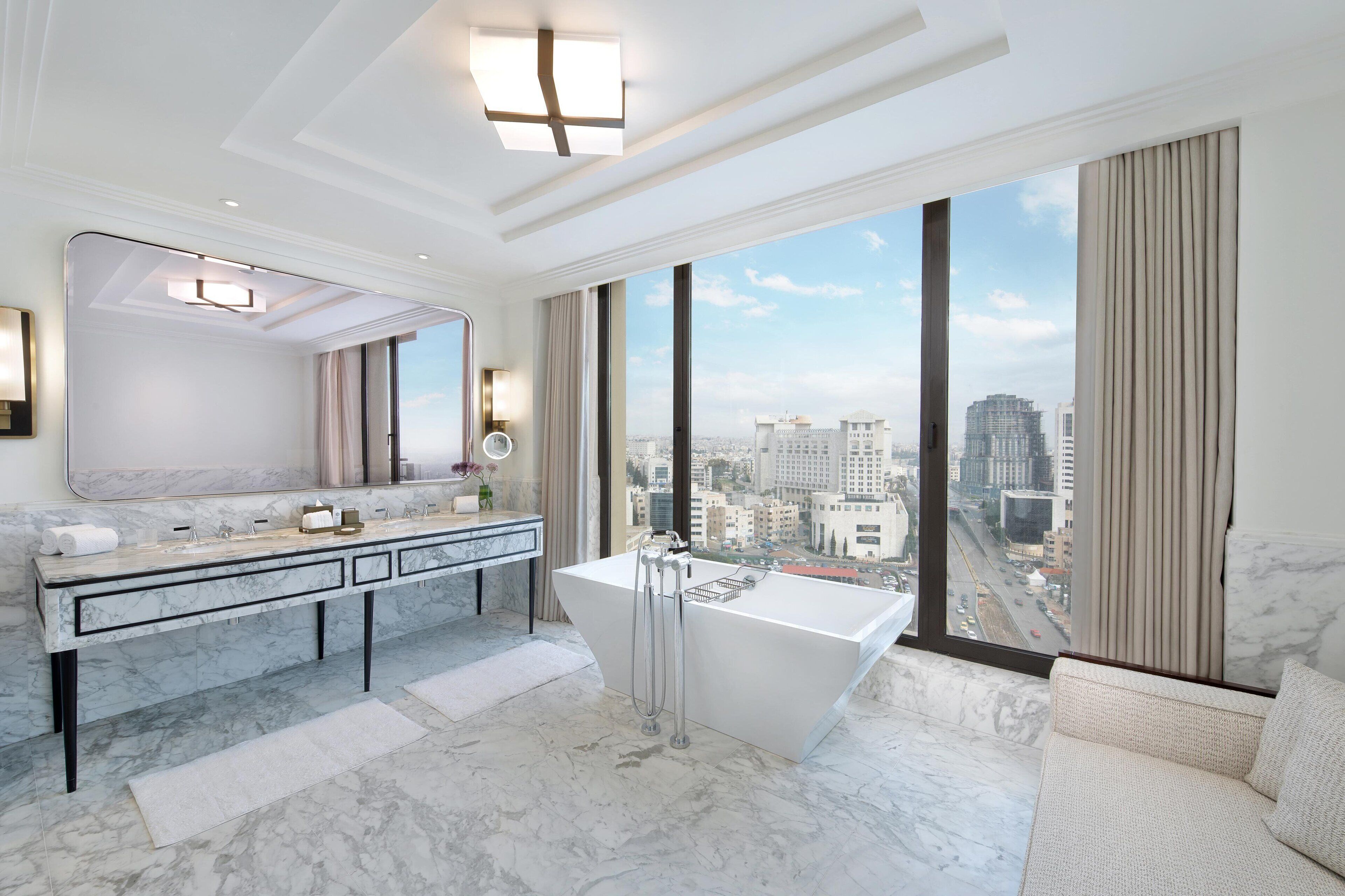 suite, 1 bedroom, non smoking (john jacob astor suite) | bathroom | separate bathtub and shower, rainfall showerhead, free toiletries