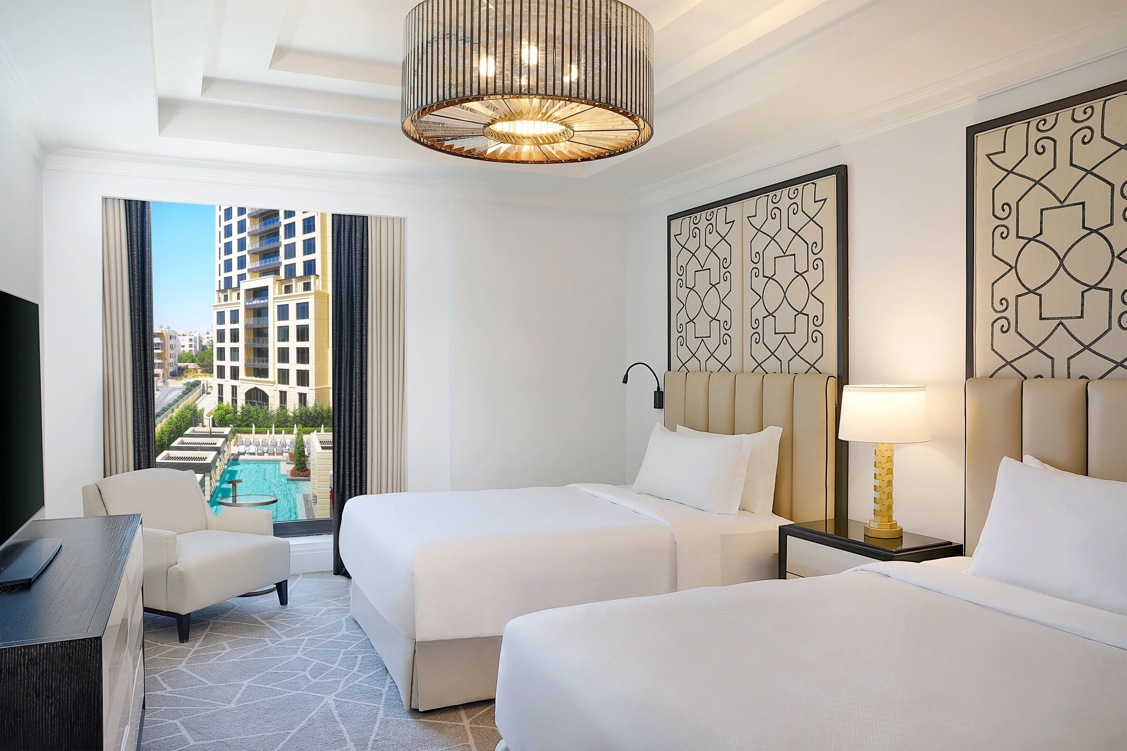 Hypo-allergenic bedding, pillow-top beds, minibar, in-room safe