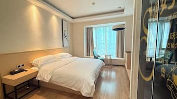 Double Room | Premium bedding, pillowtop beds, individually decorated, desk