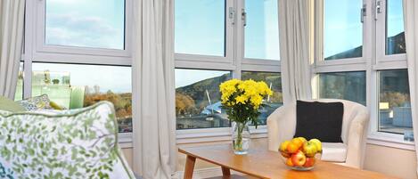 Superior Apartment, 2 Bedrooms, Mountain View | Living area | LCD TV, DVD player