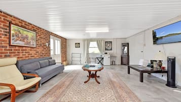 TV, fireplace, DVD player