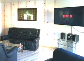 Appartement, Meerdere bedden (Nr.1) | Woonruimte | Plasmatelevisie, Netflix en een dvd-speler