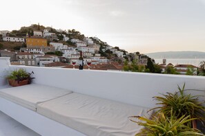 Traditional Superior Family Apartment with Exclusive Sea View Terrace | View from room - Miranda Hotel (Hydra)