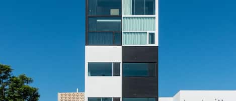 Voorkant van accommodatie