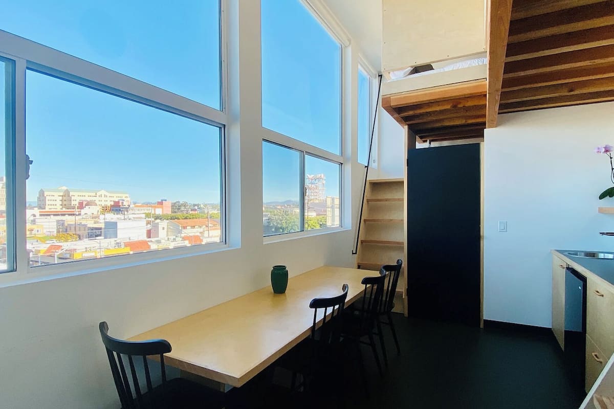 Studio | Individually decorated, individually furnished, desk, laptop workspace