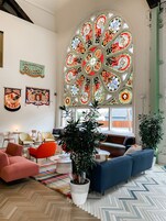 Zona de estar del vestíbulo