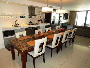 Condo, 3 Bedrooms, Oceanfront | Private kitchen | Full-sized fridge, microwave, dishwasher, coffee/tea maker