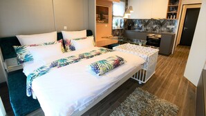 Design-lejlighed - 1 queensize-seng