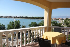 Family Apartment, Sea View | Terrace/patio - Apartments Dernaj (Vir)