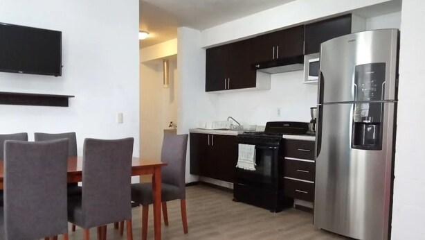 Basic Apartment | Private kitchen - Departamento Centro de Guadalajara (Guadalajara)