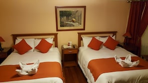 Premium bedding, down duvets, pillow-top beds, individually decorated