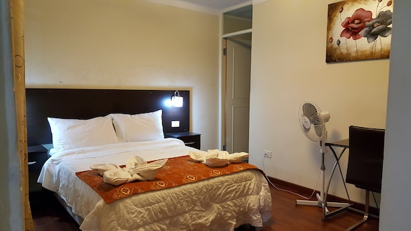 Premium bedding, down duvets, pillow-top beds, individually decorated