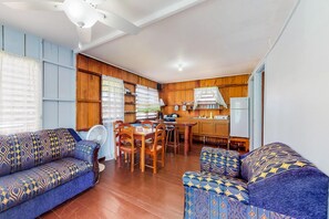 House, 2 Double Beds (One-Bedroom Cottage) | Living room - Four Bedroom (Placencia)
