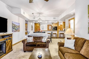 House, Multiple Beds (Three-Bedroom Apartment) | Living room