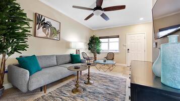 House, Multiple Beds (Two-Bedroom Apartment) | Living area