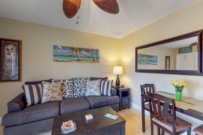 Casa, 1 cama Queen size y sofá cama (One-Bedroom House) | Sala de estar