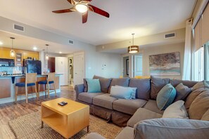 House, Multiple Beds (Two-Bedroom House) | Living area - Two-bedroom House (Miramar Beach)