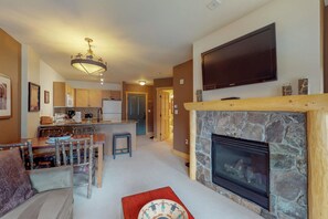 独立别墅, 1 张大床和 1 张沙发床 (One-Bedroom Apartment) | 起居区