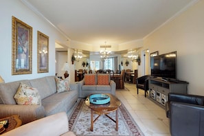House, Multiple Beds (Two-Bedroom Apartment) | Living area - Three-bedroom Apartment (Miramar Beach)