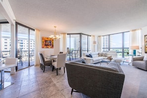 House, Multiple Beds (Three-Bedroom Apartment) | Living room