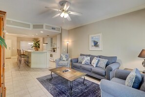 House, Multiple Beds (Two-Bedroom Apartment) | Living area