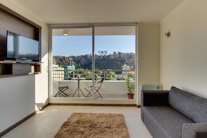 Huis, 1 tweepersoonsbed (One-Bedroom Apartment) | Woonkamer